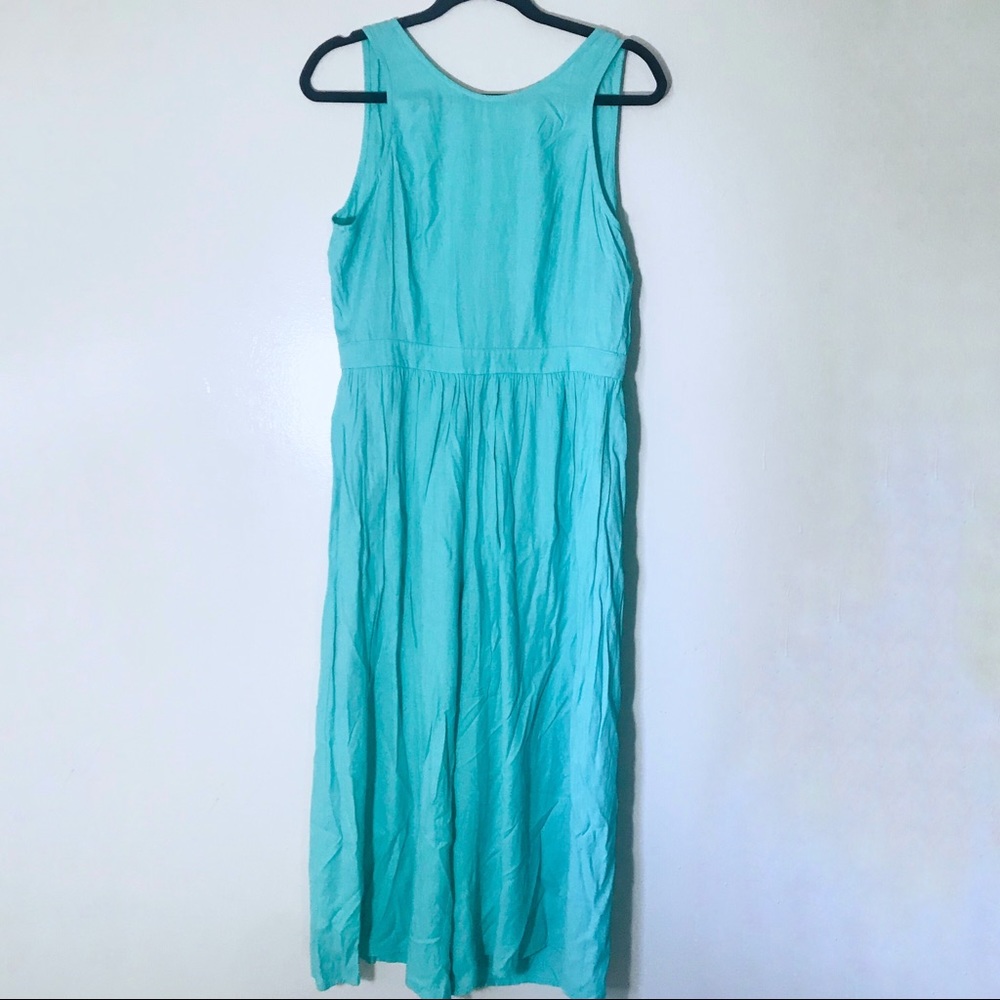 Jealous Tomato Backless Tank One Piece Jumpsuit Green/Turquoise Sz Medium